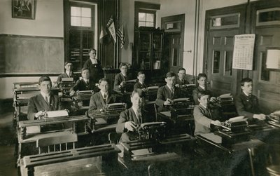 Typewriting Class by French Photographer