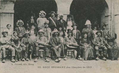Wedding of Bressan Ebaudes in 1913 by French Photographer