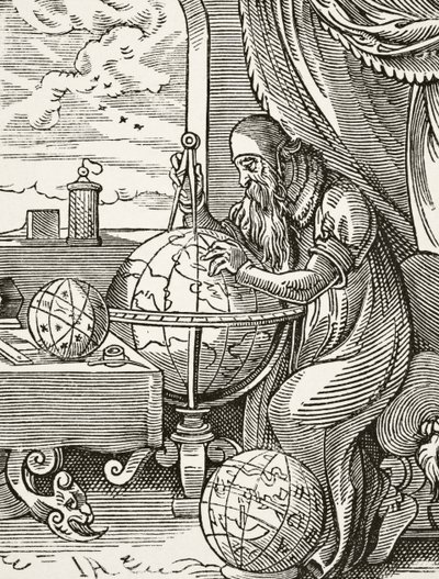 A German Astronomer and Cosmographist, from Science and Literature in the Middle Ages by Paul Lacroix, published London 1878 by French School