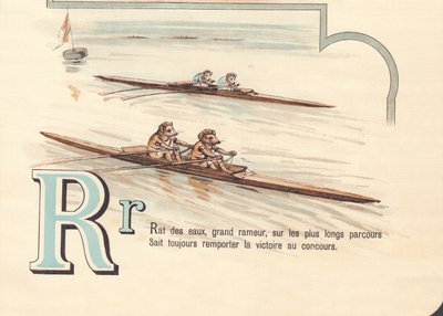 A: Water rat, big rower, on the longest routes Always knows how to win the competition by French School