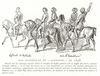 A Patrol of Patriots, 1848 by French School
