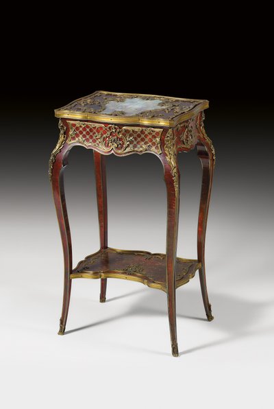 A table a ouvrage, attributed to Maison Millet, Paris, late 19th century by French School