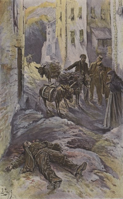 A victim of Corsican bandits by French School