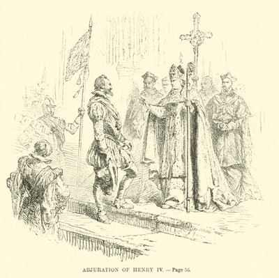 Abjuration of Henry IV by French School
