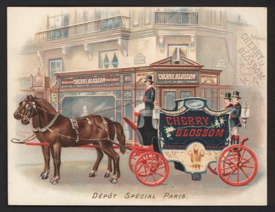 Advertisement for Cherry Blossom perfume by French School