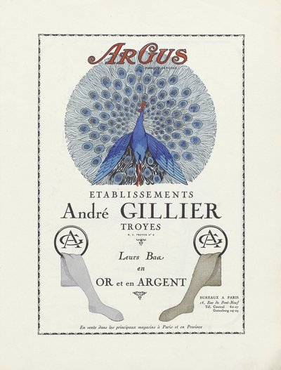 Advertisement for Etablissements Andre Gillier, published 1924 by French School