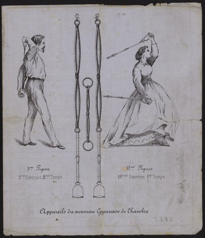 Advertisement for Exercise Equipment by French School