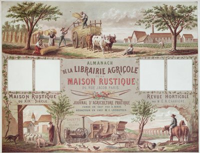 Almanac Illustrating Traditional and Modern Methods of Farming by French School