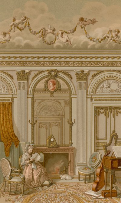 An Interior in the Reign of Louis XVI by French School