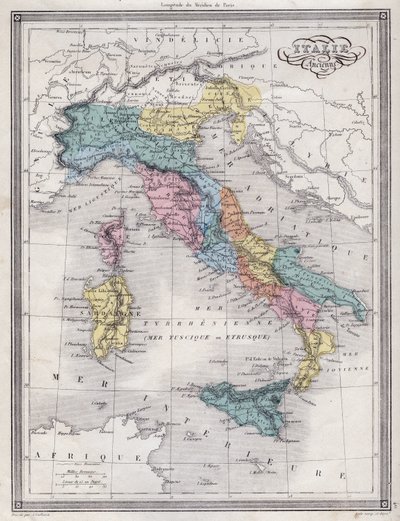 Ancient Italy - Plate Extracted from 