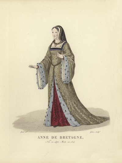 Anne of Brittany, Queen Consort of Charles VIII and Louis XII of France by French School