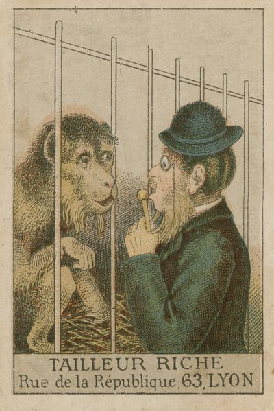 Ape and Man by French School