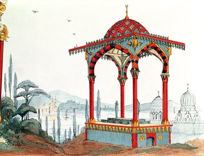 Architectural sketch in Turkey, late 19th century by French School