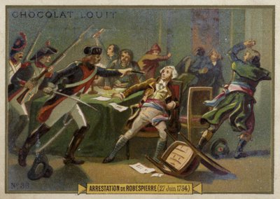 Arrest of Maximilien Robespierre, 27 July 1794 by French School