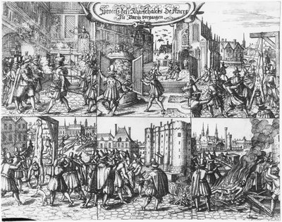Arrest, Trial and Torture of Concino Concini, Marquis and Marshal of Ancre, 24th April 1617 by French School