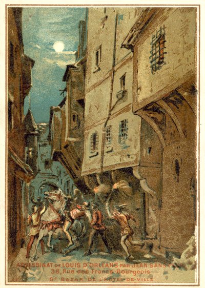 Assassination of Louis of Orleans by the Men of John the Fearless, Duke of Burgundy, Paris, 1407 by French School