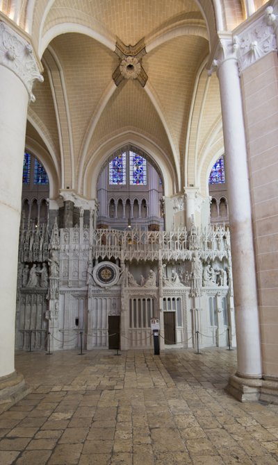 Astronomical clock of the cathedral of Chartres located in the choir by French School