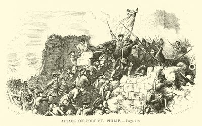 Attack on Fort St. Philip by French School