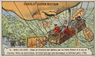 Attempt by the Robert Brothers and the Duke of Chartres to Steer a Balloon by French School