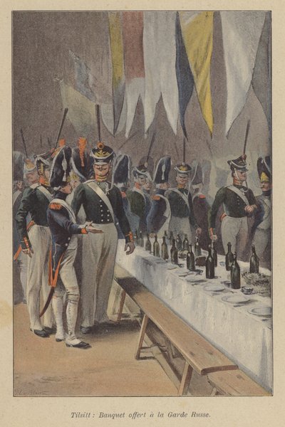 Banquet Held by the French for the Russian Imperial Guard at Tilsit by French School