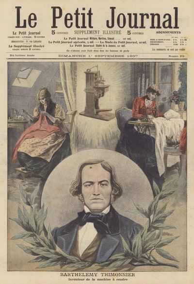 Barthelemy Thimonnier, French Inventor of the Sewing Machine by French School