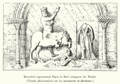 Bas-relief Representing Pepin the Short Victorious over Waifer by French School