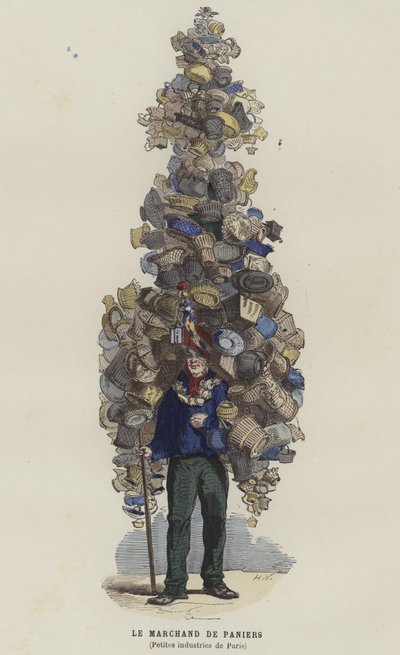 Basket Seller by French School