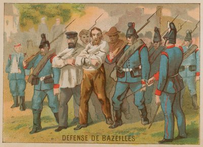 Battle of Bazeilles by French School