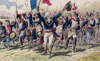 Battle of Valmy by French School