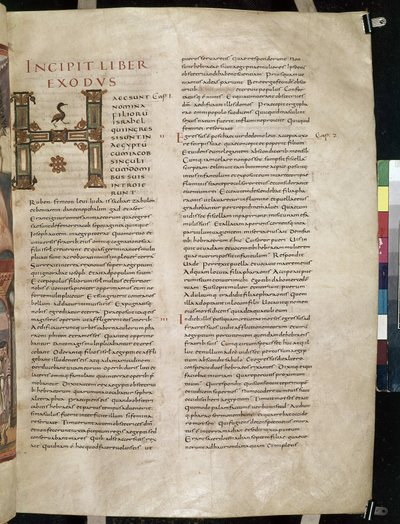 Beginning of the Book of Exodus, with decorated initial 