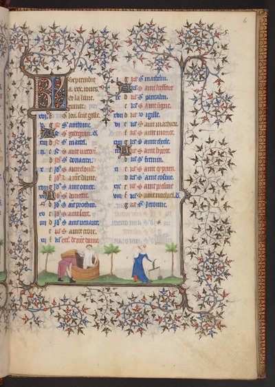 Book of Hours, Add MS 32454 f.6r, France by French School