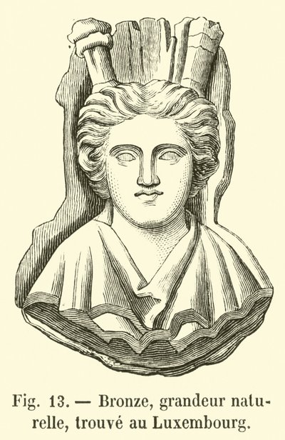 Bronze, Life-size, Found in Luxembourg by French School