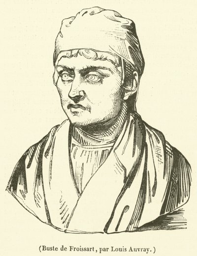 Bust of Froissart by French School