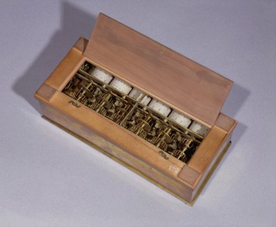 Calculating Machine Invented by Blaise Pascal in 1642 by French School
