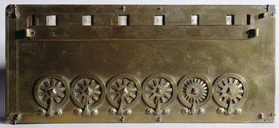 Calculating machine invented by Blaise Pascal in 1642 by French School