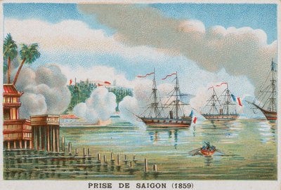 Capture of Saigon by the French, 1859 by French School
