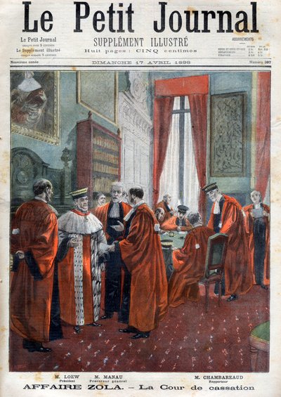 Dreyfus case - The Court of Appeal During the Case, illustration from Le Petit Journal: illustrated Supplement by French School