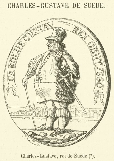 Charles-Gustave, King of Sweden by French School