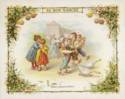 Children Playing Instruments by French School