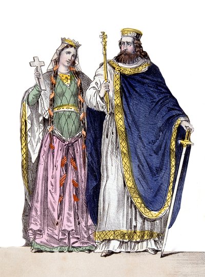 Clovis I and Clotilde in 