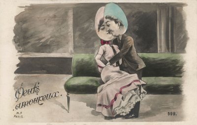 Couple with Egg Heads by French School