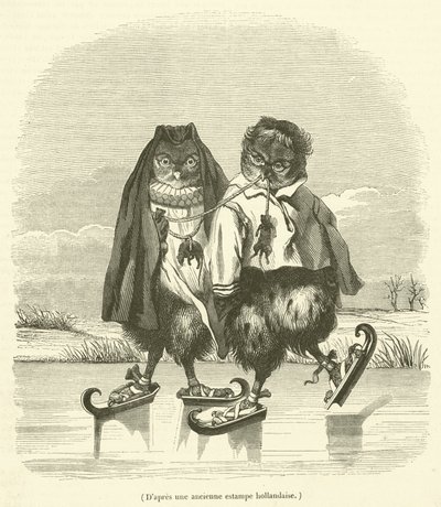 After an old Dutch print by French School