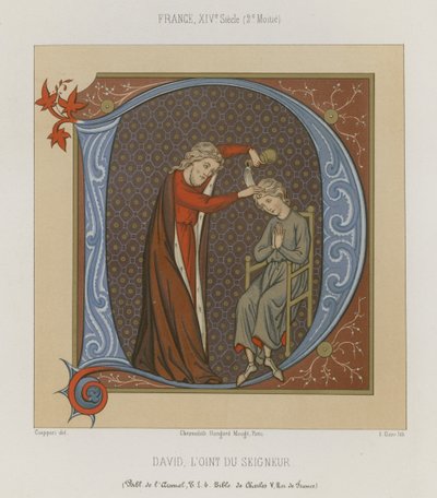 David, the Anointed of the Lord by French School