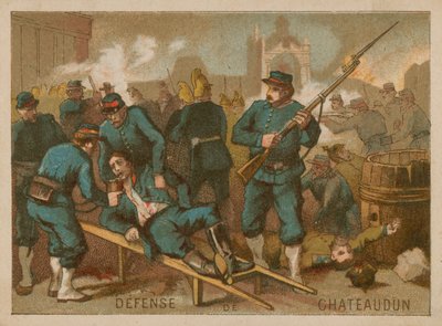 Defence of Chateaudun in 1870 by French School