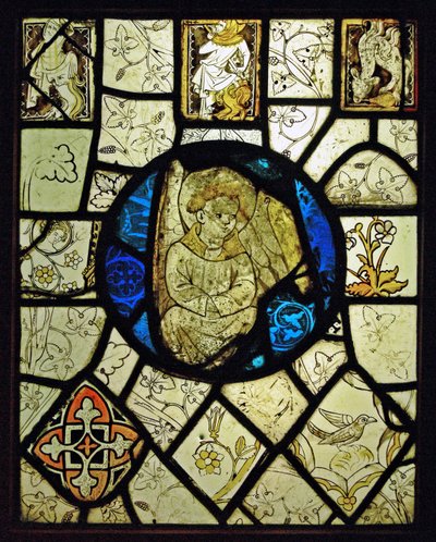 Grisaille with Grotesques and an Angel by French School