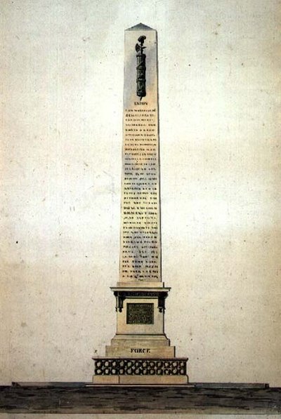 Design for a Neo-Classical Monument to 
