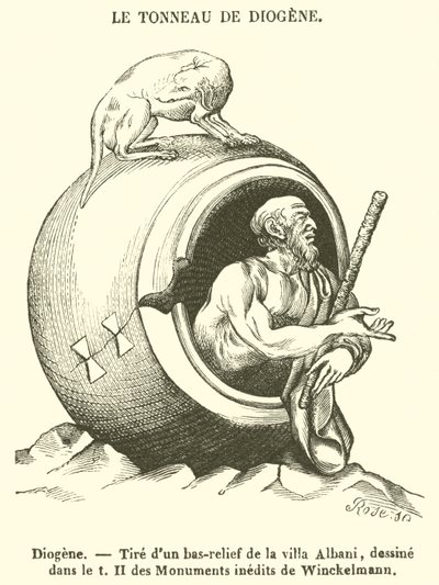 Diogenes by French School