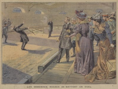 Duel between two Russian generals by French School