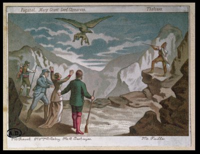 Eagle Carrying a Child Away, Vignette Illustrating a Play Adapted from Jules Verne