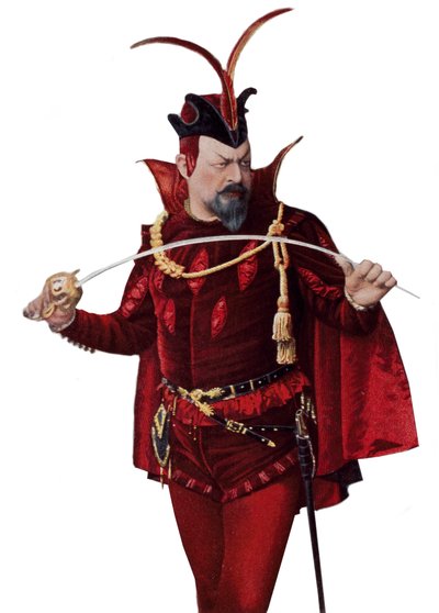 Edouard de Reszke in role of Mephistopheles - Edouard de Reszke (1853-1917) in the role of Mephistopheles (Mephisto) in 